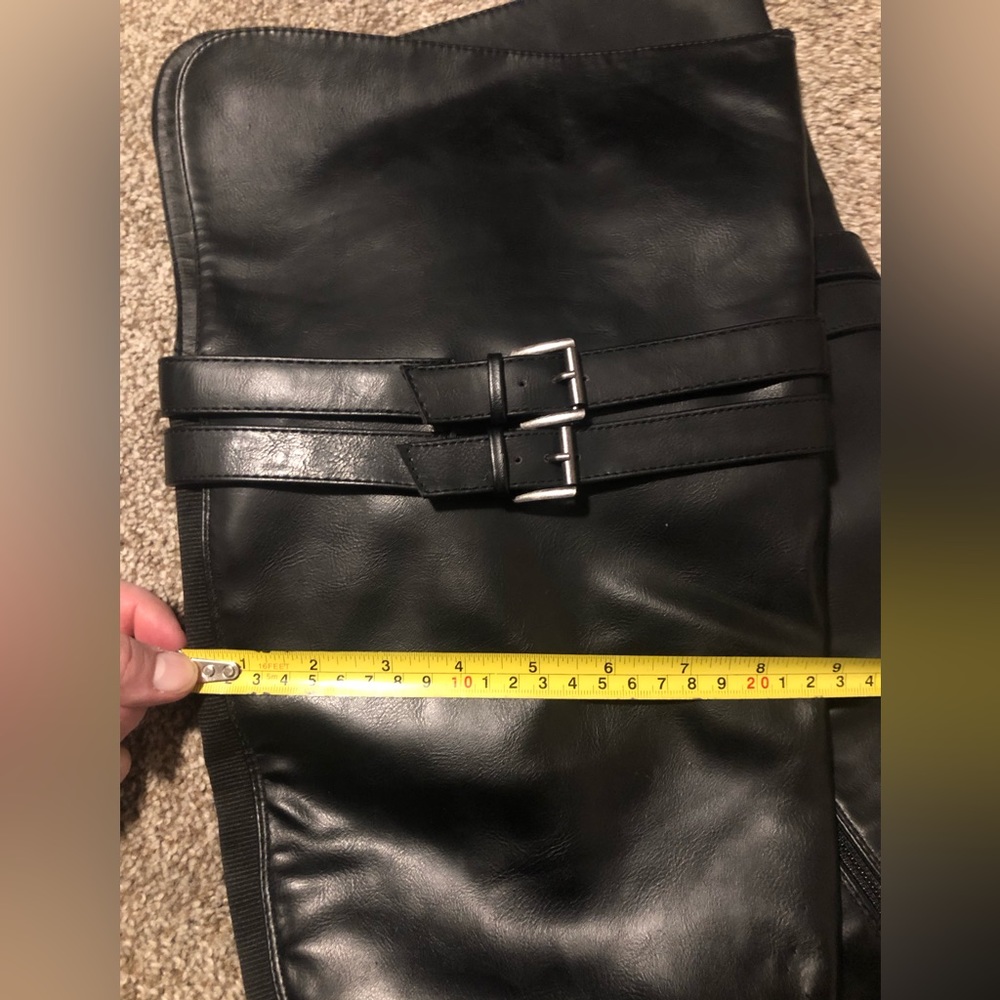 Torrid faux leather pull on thigh boots. Size 7. - Picture 11 of 14